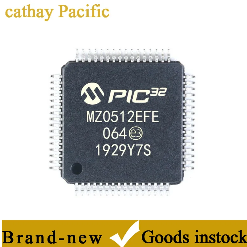 New off-the-shelf PIC32MZ0512EFE064T-I/PT TQFP-64 SMD 32-bit microcontroller IC chip