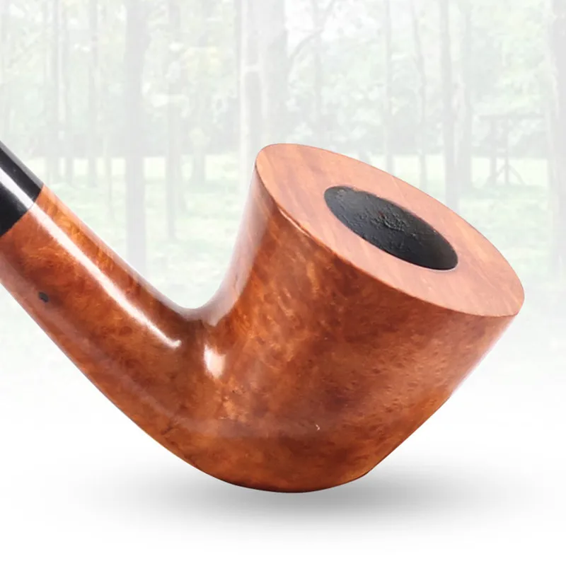 Long Briar Pipe Multi Choice Straight Smoking Pipe Best Briar Wood Pipe 3mm Filter Smoking Pipe Set Pipes for Smoking