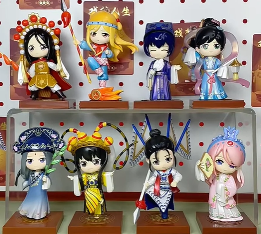 

One Under The Influence Movie Themed Blind Box Q Version Figurine Traditional Opera Dream Life Series Collectible Toy