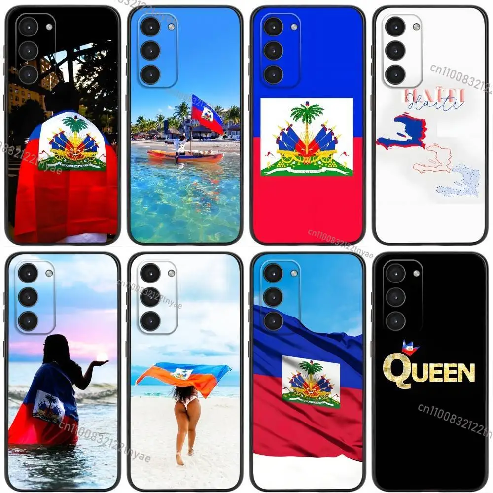 

Flag of Haiti Haitian Phone Case For Samsung Galaxy A20,21s,22,31,32,52,53,72,73,80,91 Soft Liquid Silicone Black Cover