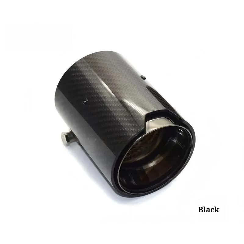 M Performance Exhaust Tip Compatible with BMW M2 M3 M4 Carbon Fiber Stainless Steel Tail Pipe Black Silver Blue Stylish