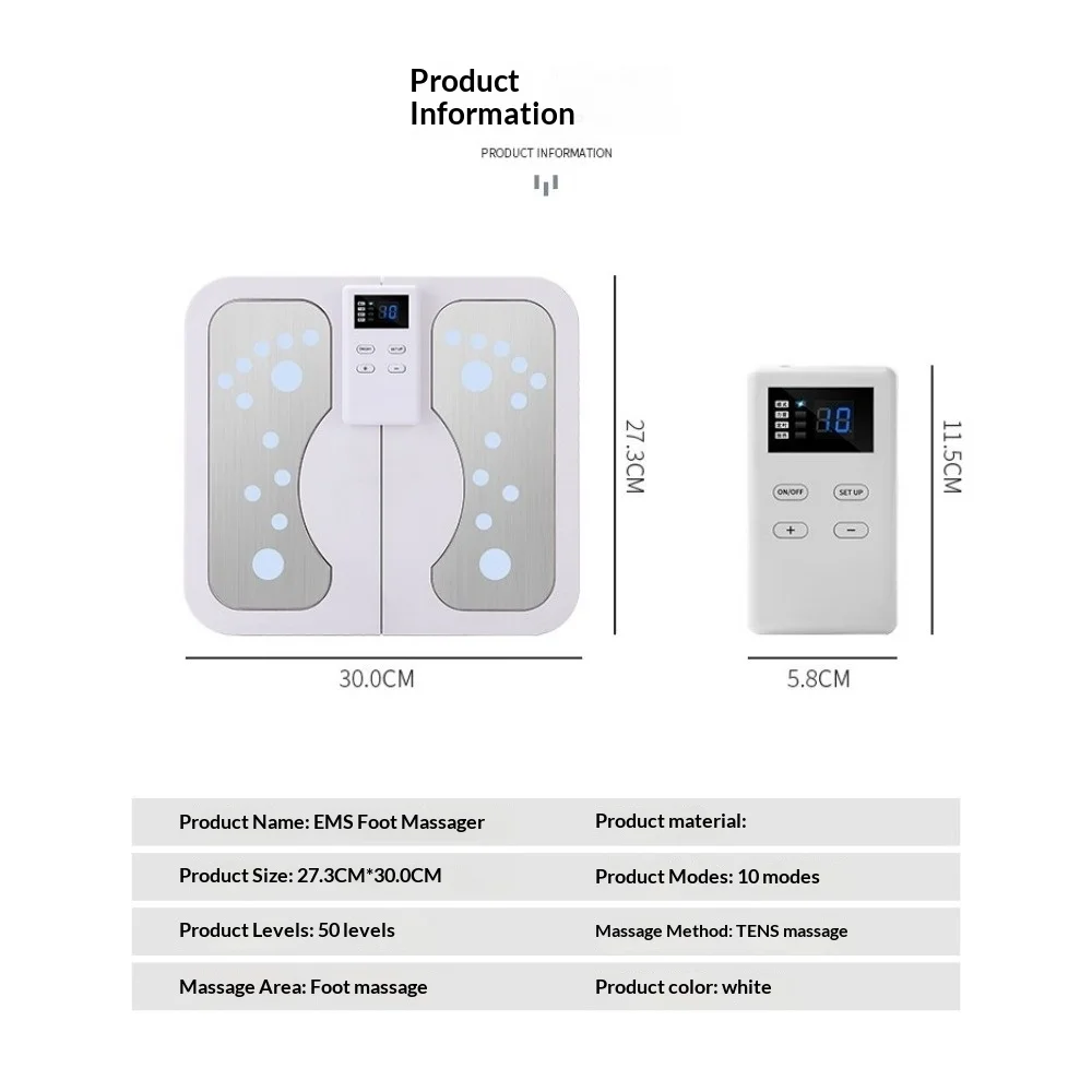 for Relaxer EMS Relaxation Pedicure Machine With Patch Folding Heating Plantar