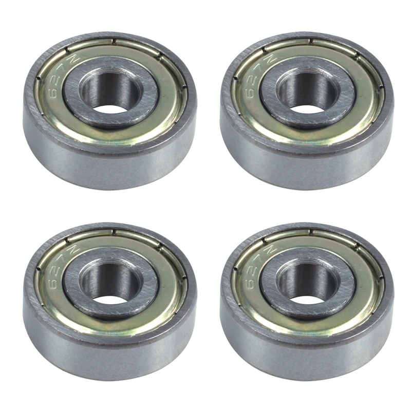 4X Silver Metal 627Z Deep Groove Ball Bearing Ball Bearing 7Mm X 22Mm X 8Mm