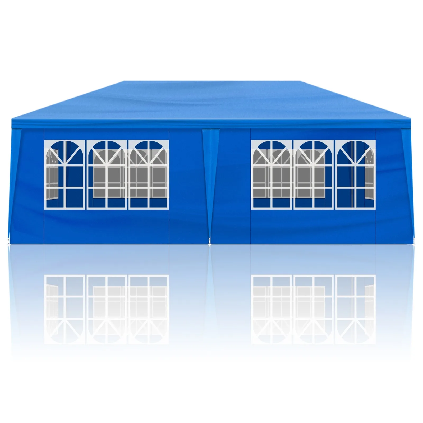 

10x20 FT Canopy Tent Party Wedding Tent w/ 6 Removable Sidewalls Blue