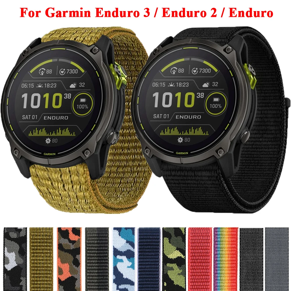 Nylon Loop Strap for Garmin Enduro 3 Strap Bracelet Watchband for Garmin Enduro 2 / Epix Gen 2 / Instinct 2X Band Accessories