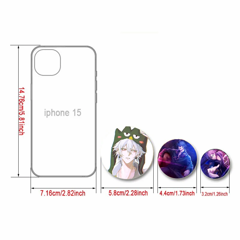 Anime Hypnosis Microphone Brooches Cartoon Figure Amemura Ramuda Yumeno Gentarou Jakurai Jinguji Badge Brooch Jacket Pins Gifts
