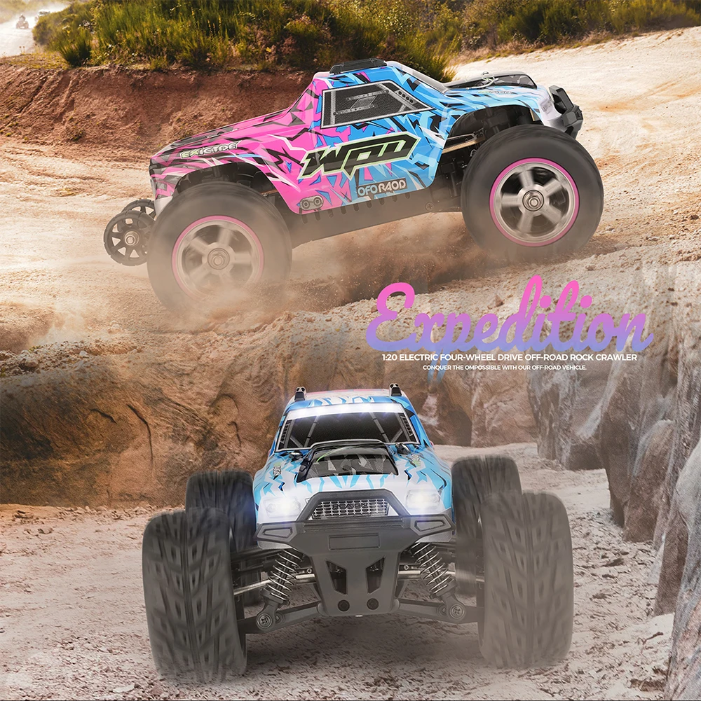 WLTOYS 204006 RC Car 1/20 2.4G 80m Electric Off-Road Cars For Fording Mountain Rock Desert