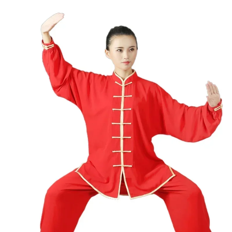 

TaiChi Kung Fu Uniform Traditional Chinese Clothing Long Sleeved Wushu TaiChi Men KungFu Uniform Suit Uniforms Tai Chi