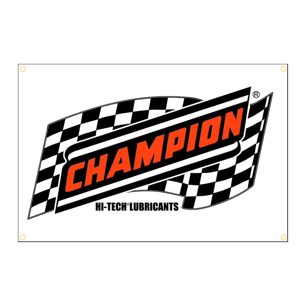 ELECTION  90x150cm Champion Lubricants Brand Oil Logo Racing Car Match Interior Decoration Banner Tapestry Flag