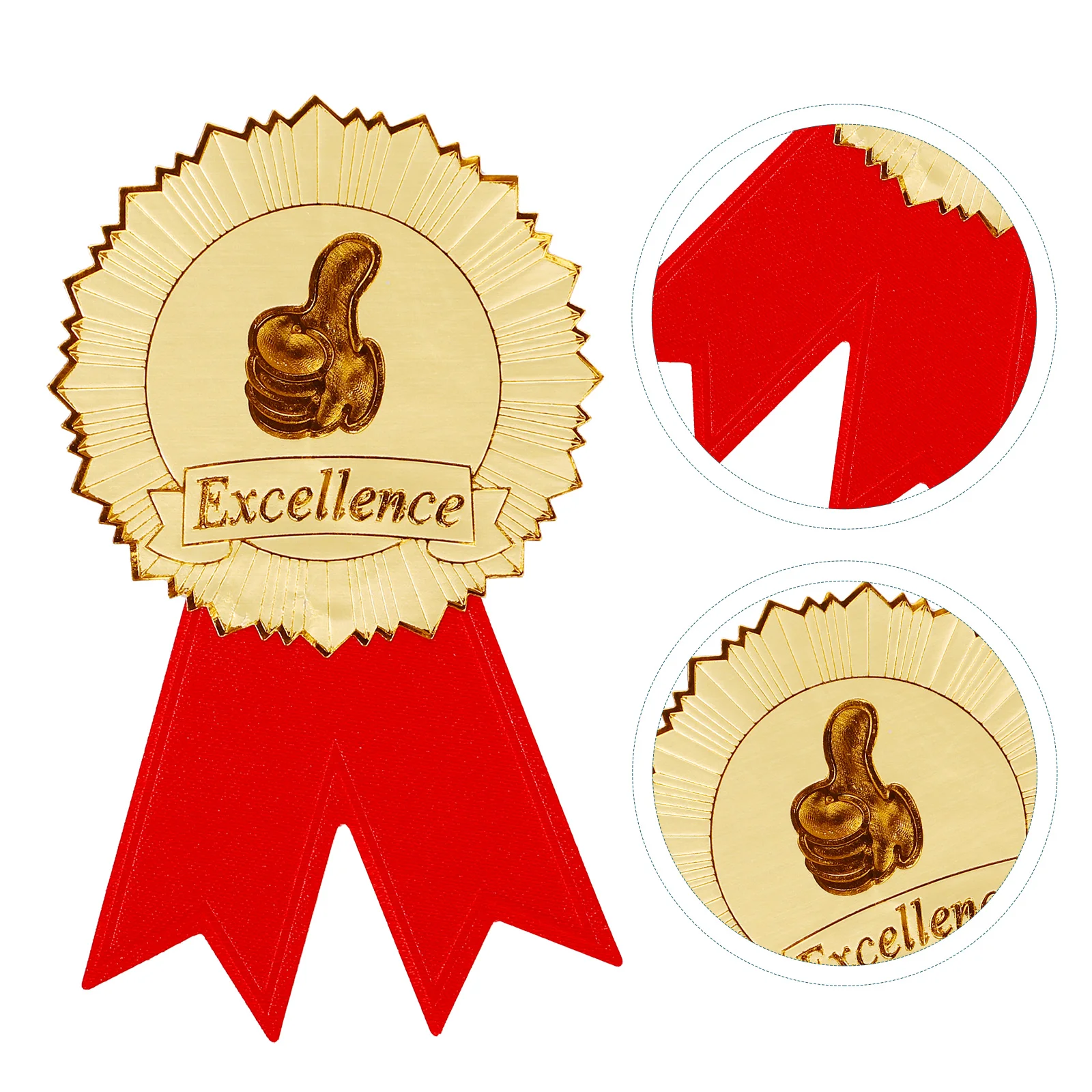 

36 Sets Award Medal Sticker Medals Stickers Embossed Creative Diploma Ribbon Sports Event for Graduation Certificate