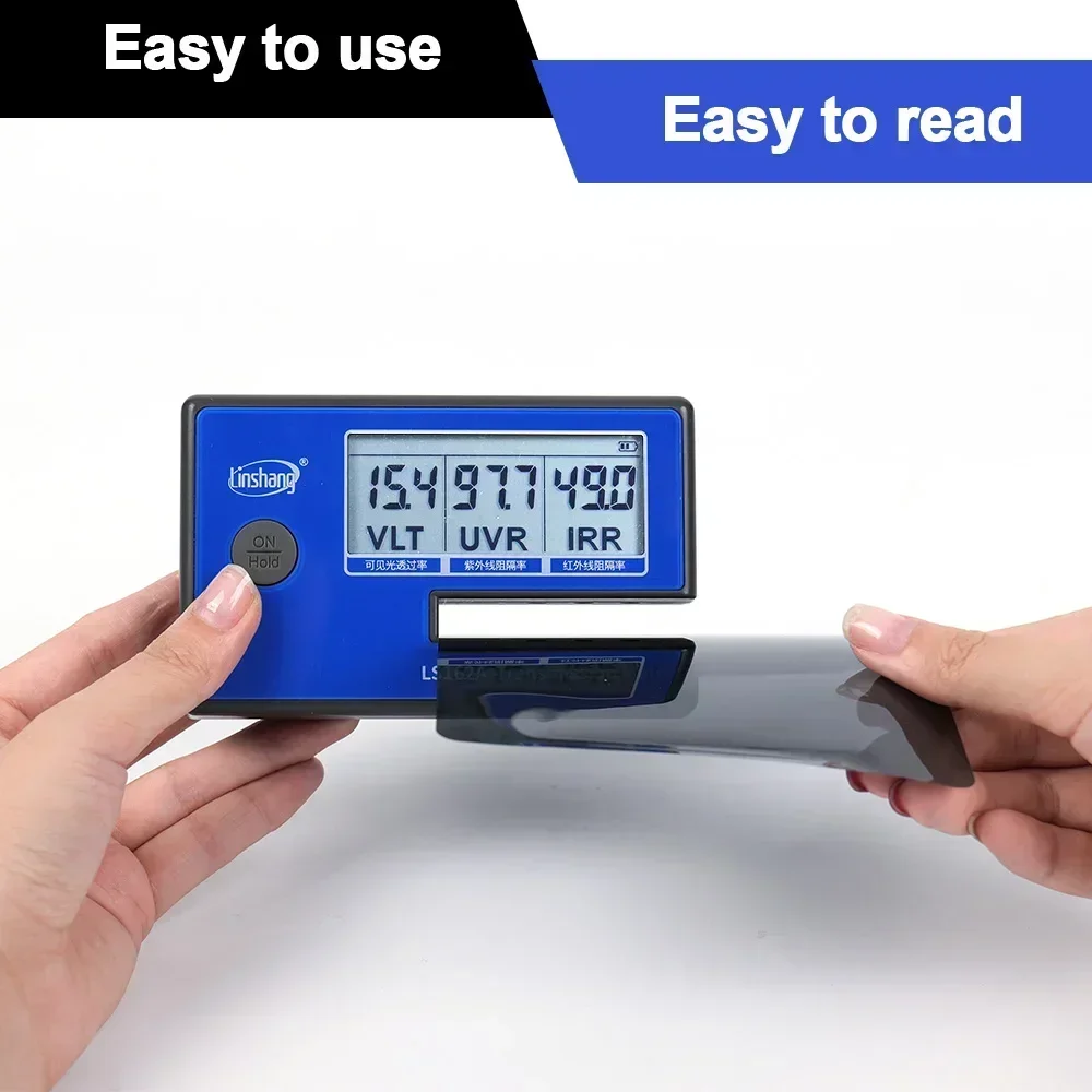 2026NEW Advanced Linshang Transmission Meter LS162 LS162A Coloured Glass Tint Meter Reader Film Tint Meter for Car Window