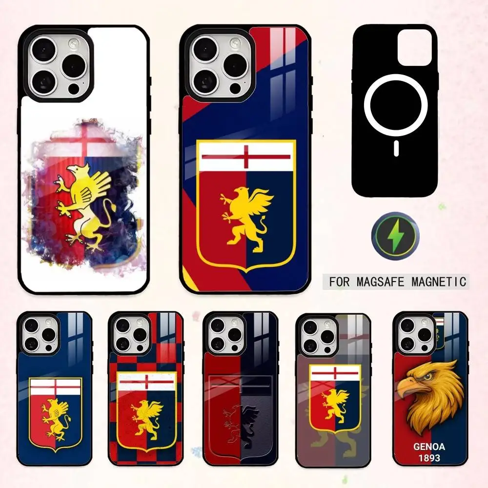 

Cool G-Genoa C-C.F.C Phone Case For iPhone17,16,15,14,13,12,11 Plus,Pro Max Magnetic For Magsafe Wireless Charging
