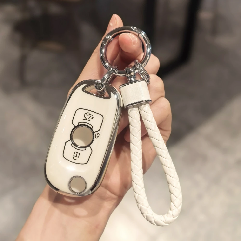 Key Fob Cover Car Key Chain Lanyard For Vauxhall Buick Astra K Opel Verano Excelle 2015 2016 2017 2018 2019