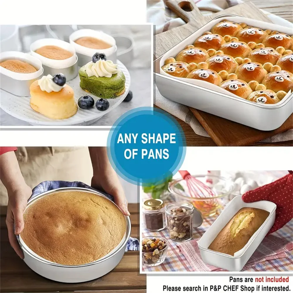 3.9x787 ''قالب الكعكة حافة ورقة غير لاصقة قالب محيطي حافة ورقة البرشمان الآمنة مخبز طوق لفة لأدوات المطبخ الخبز #6