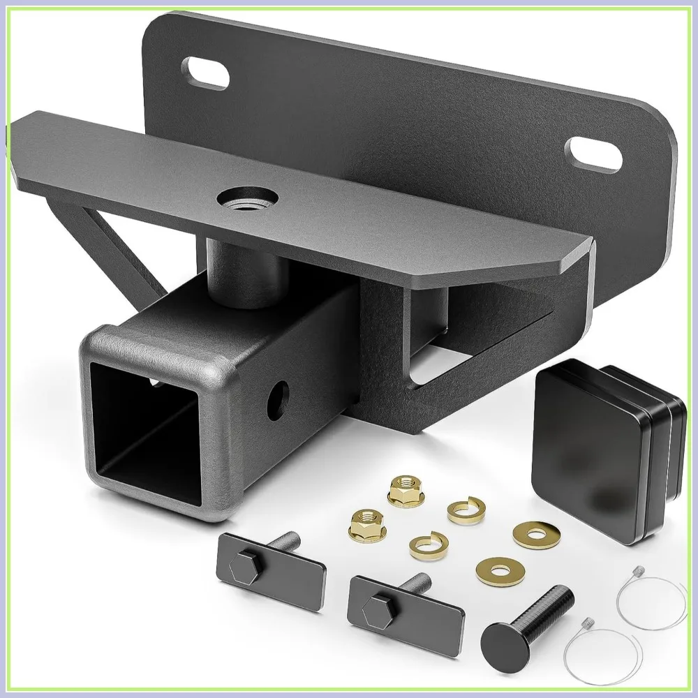 Receptor de enganche de remolque de 2 pulgadas para Dodge Ram 1500 2003-2018, 2500/3500 2003-2013, kit de remolque Clase III con cubierta