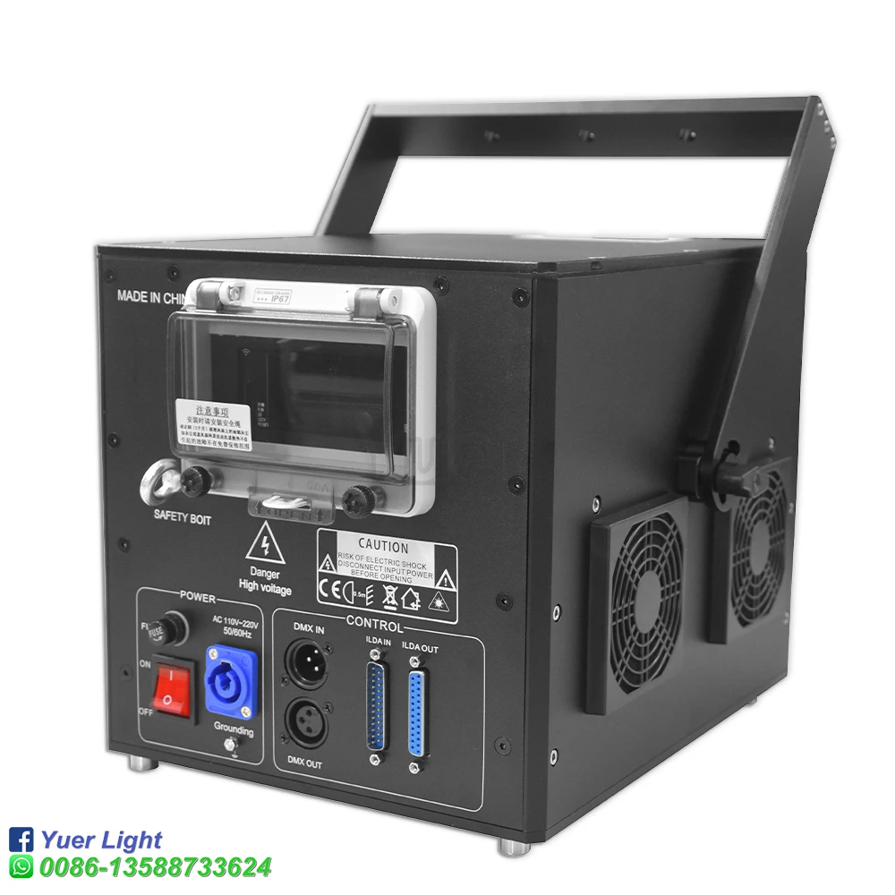 Imagem -03 - Ilda Rgb 30 40kpp Varredor de Luz Laser Dmx Feixe Linha do Varredor Projetor Fase Laser Luzes Efeito para Festa Noite Profissional 15w