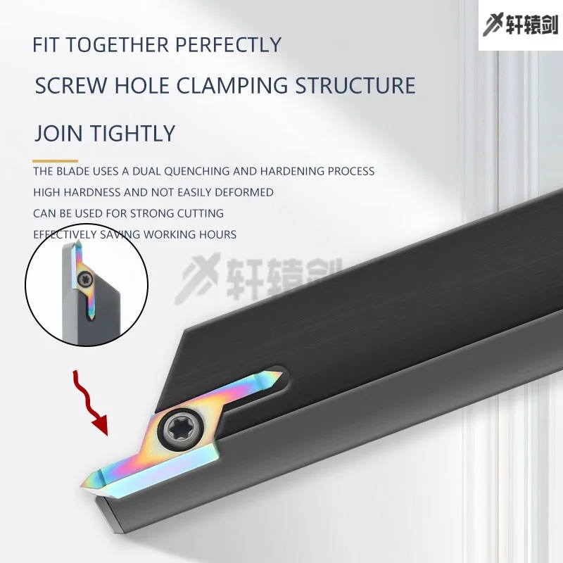 HKFF42R5501 HKFF42R6001 Large Cut Depth External Thread Inserts B-SHKFL1212H42 1616H42 SHKFR2020K42 2525M42 Thread Tool Holder