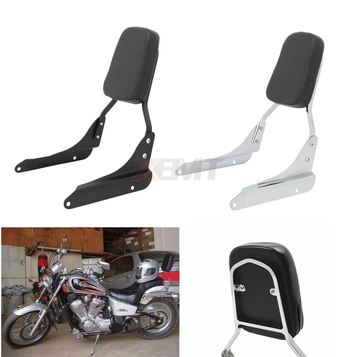 

Motorcycle Backrest Sissy Bar Luggage Rack For Honda Shadow VLX 600 VLX600 VT600 1999 2000 2001 2002 2003 2004 2005 2006 2007