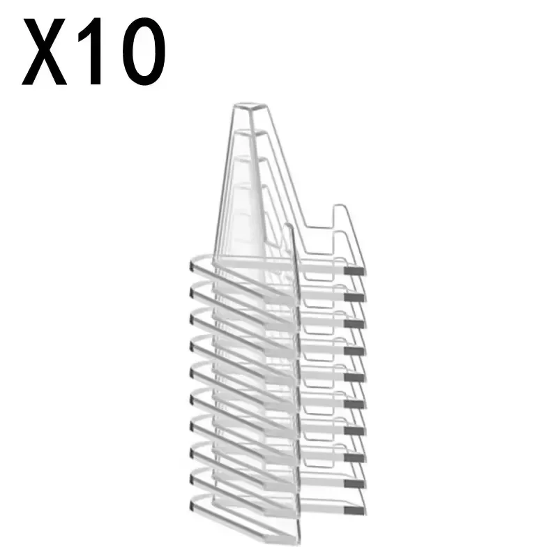 30-1PCS Driehoekige Kaart Display Stand Mini Acryl Idool Foto Foto Houder Staat voor Munt Sport Trading Cards display Rekken