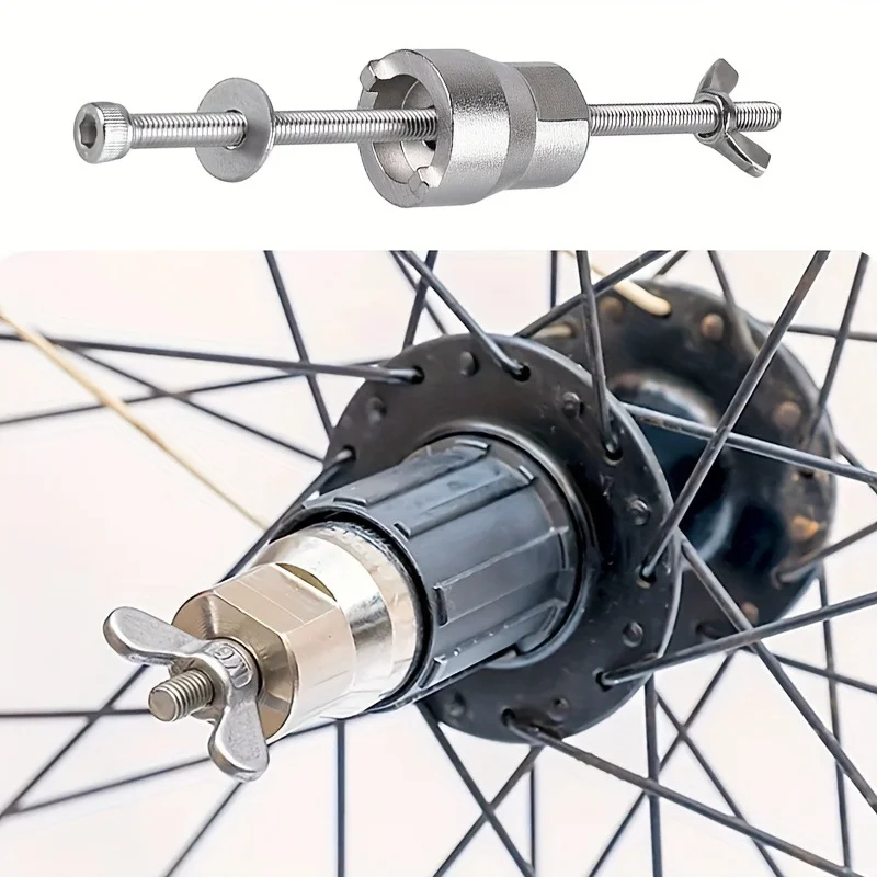Bicycle Freehub Body Remover Tool 1 Slot Freehub Puller Bike Hub Disassembly Tool for Mountain Road Bike Hub Maintenance Repair