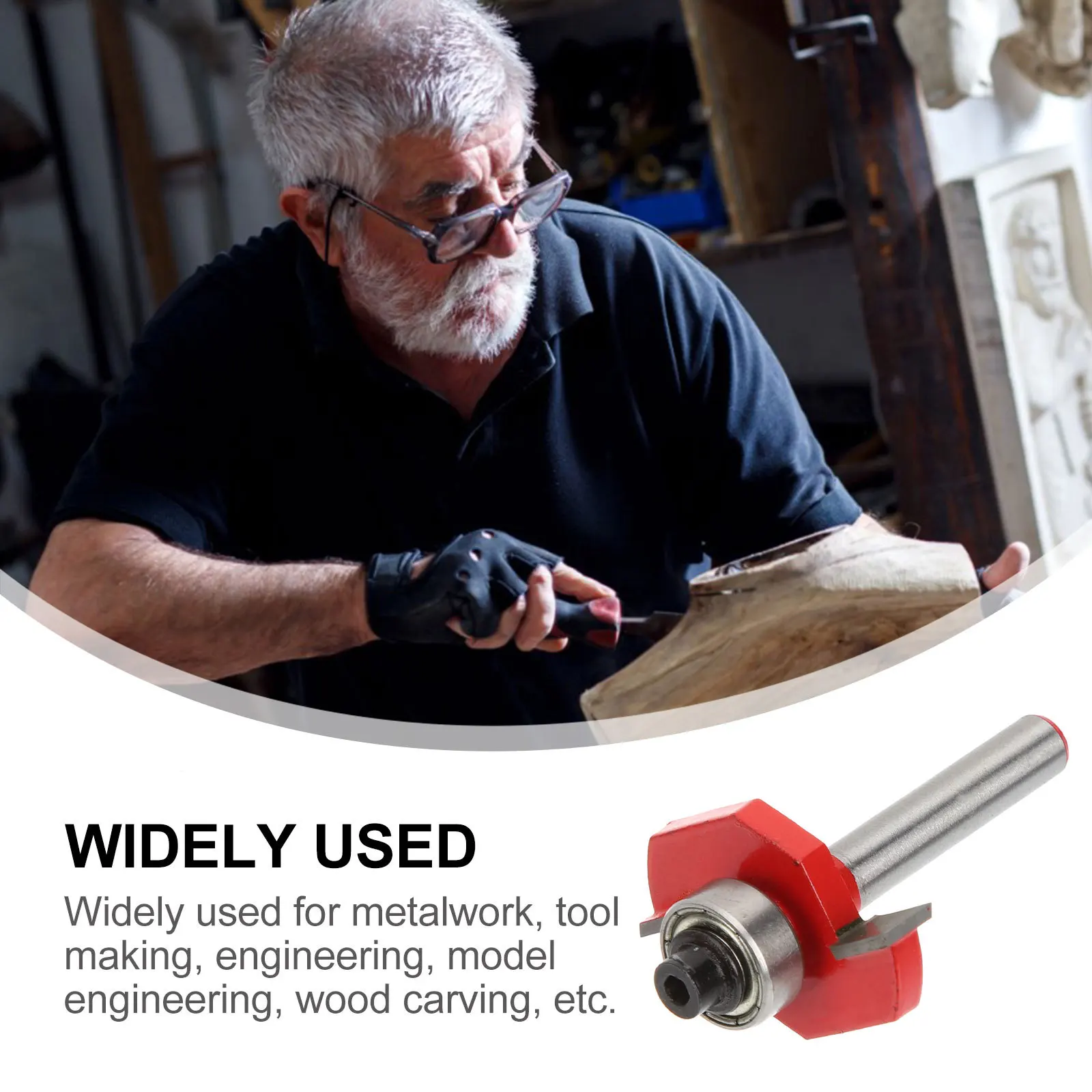 T الشق راوتر بت 6.35 مللي متر أداة نجارة الفولاذ المقاوم للصدأ عالية الكفاءة مقاومة للحرارة طول العمر التصنيع باستخدام الحاسب الآلي بت التشذيب القاطع