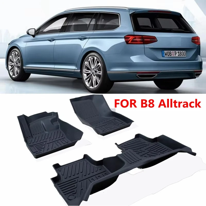 Für Volkswagen B8 Passat Alltrack Autoteppich B8 Passat Autoteppich Passend für B8 Passat Alltrack Wasserdichte Kofferraummatte Bodenmatte