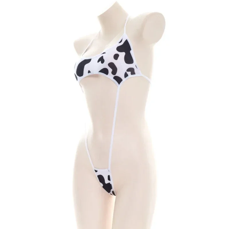 Anime Cartoon Cow Series Bodysuit Women Sexy Lingerie Underwear Maid Unifrom Costume Kawaii Girl Bikini Set Swimsuit Cosplay