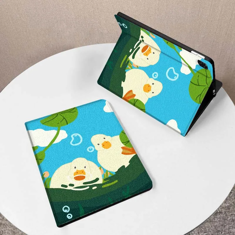 

Duck Illustration Pattern For Huawei MediaPad M5 T5 M6 SE C5e 11 12 X 2 Lite Pro Air S 12.2 Inch 5G Tablet Case
