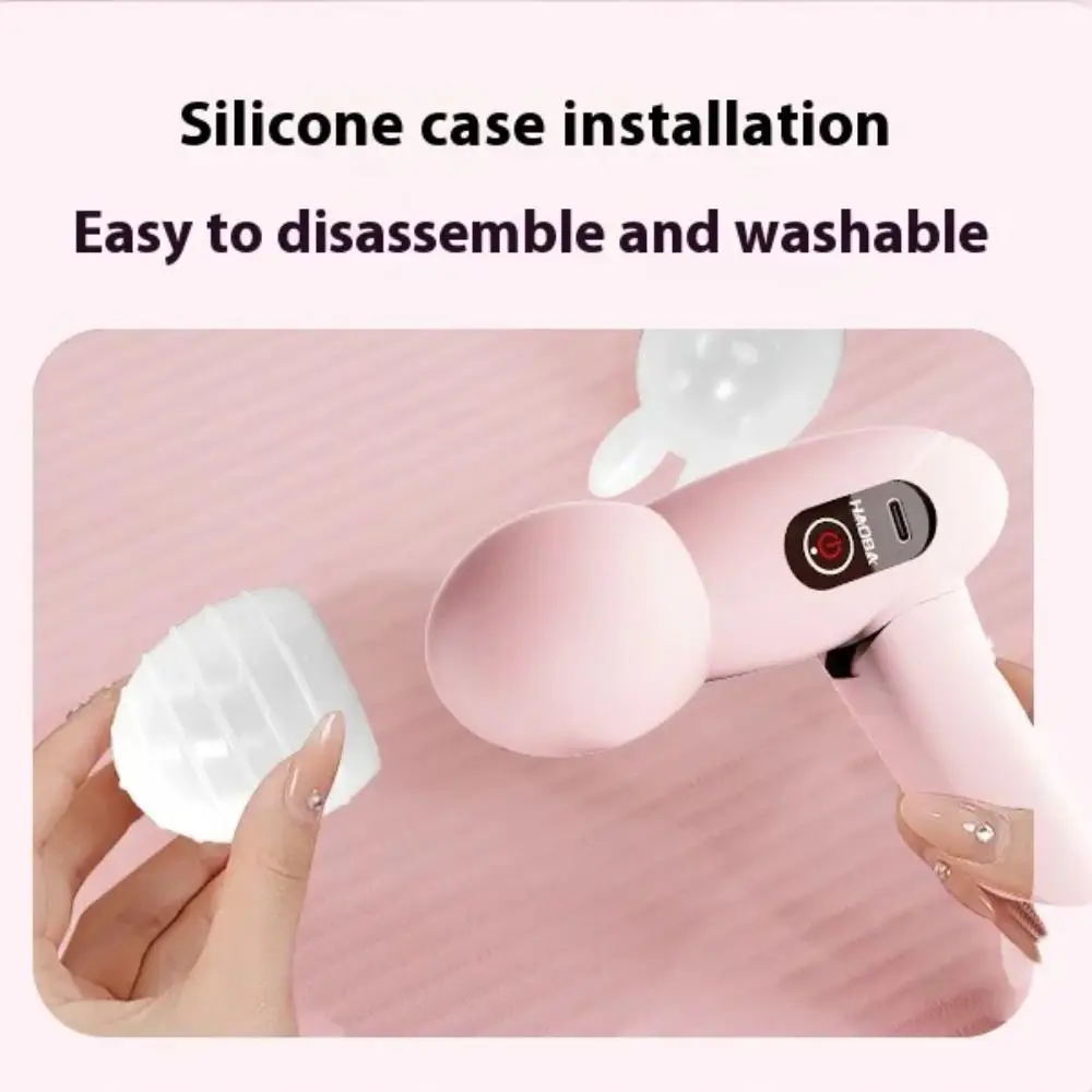 Adjustables Mini Fascia Massager Wear Resistant Soft Massage Head Deep Tissue Massage Device Portable Easy To Operate