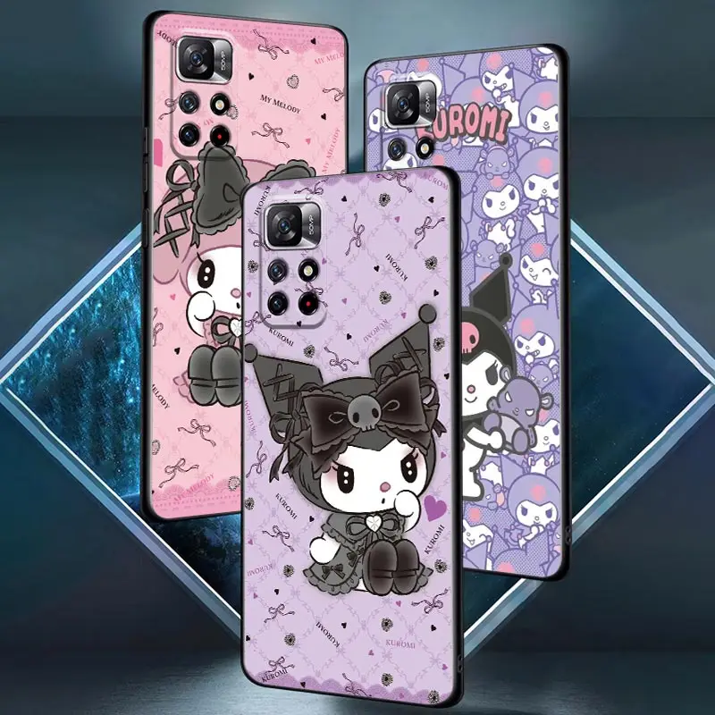 POCO X3 Pro Case For Xiaomi Poco F3 F4 F5 M5 M4 M3 X5 X4 X3 Pro NFC C40 C50 Silicone Back Phone Case Cover Cute Kuromi My Melody