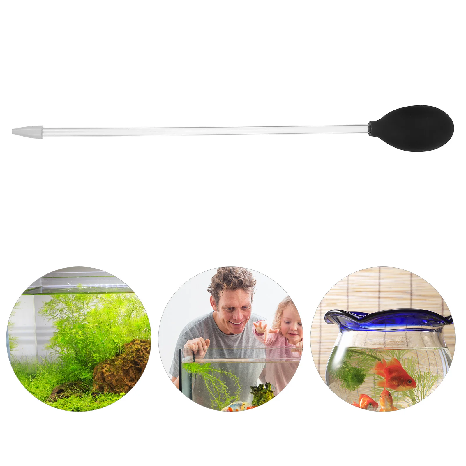 

Professional Coral Feeder 30cm Long Durable Acrylic Fish Tank Water Changer Suction Cleaner Tool Aquarium Accessories