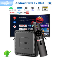 Q7 Android 10 TV Box Allwinner H313 Quad-core HD 4K WiFi 6 Voice Media Player Set-top Box Netflix Google Bluetooth 5.2