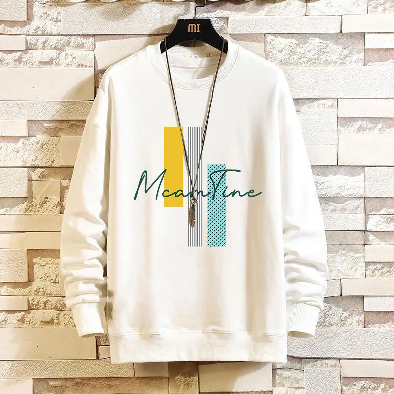 

Зимний молодежный свободный повседневный свитшот с круглым вырезом и принтом для подростков, удобный для ежедневной носки, из смеси полиэстера и спандекса