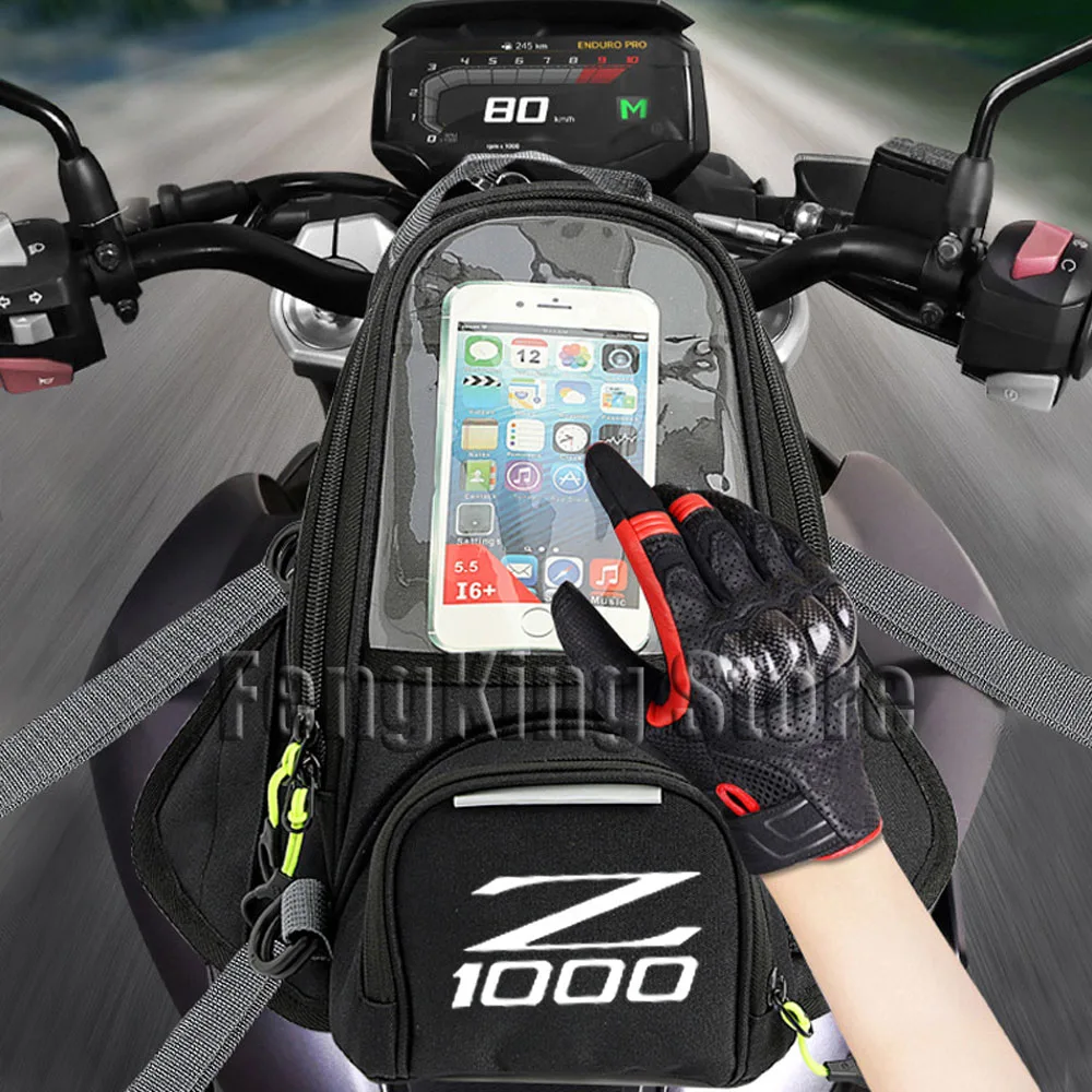 New Motorcycle Fuel Bag Mobile Phone Navigation Tank For Kawasaki Z1000 Z1000SX Z1000/SX