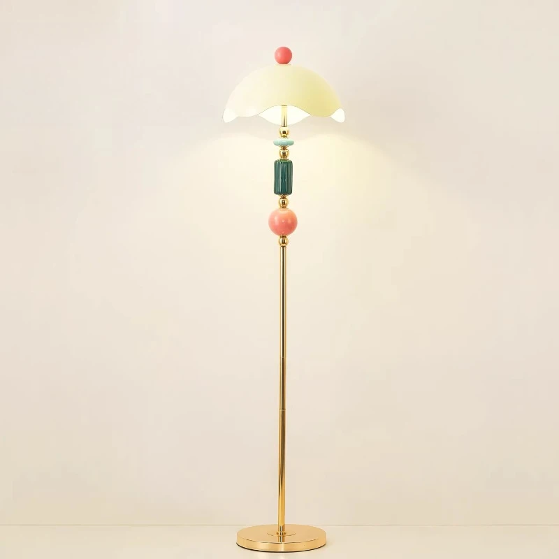 

French eggshell floor lamp bedside ambient light gift