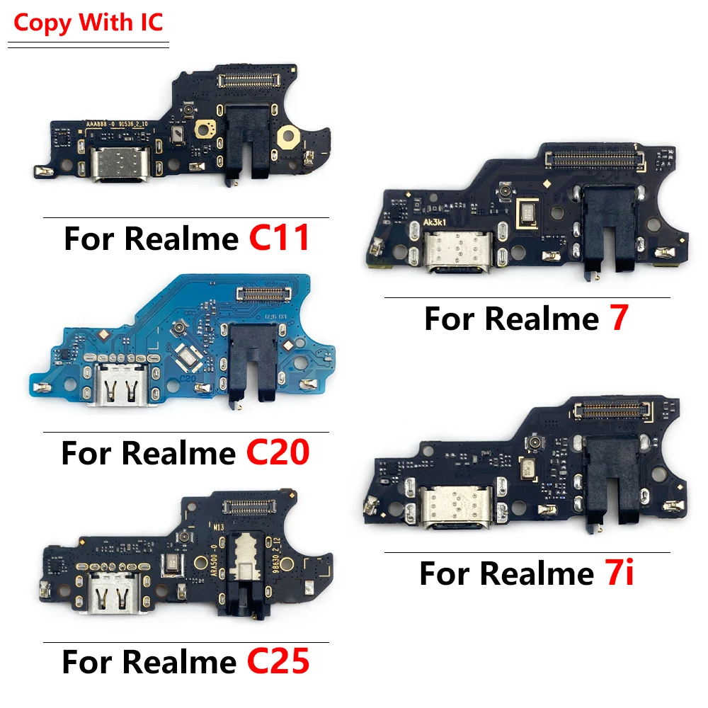 NEW USB Charging Port Board Flex Charge Board Connector Repair For OPPO Realme 2 C12 C15 C21 7 6 6i 5 5i 3 Pro C11 C20 C25