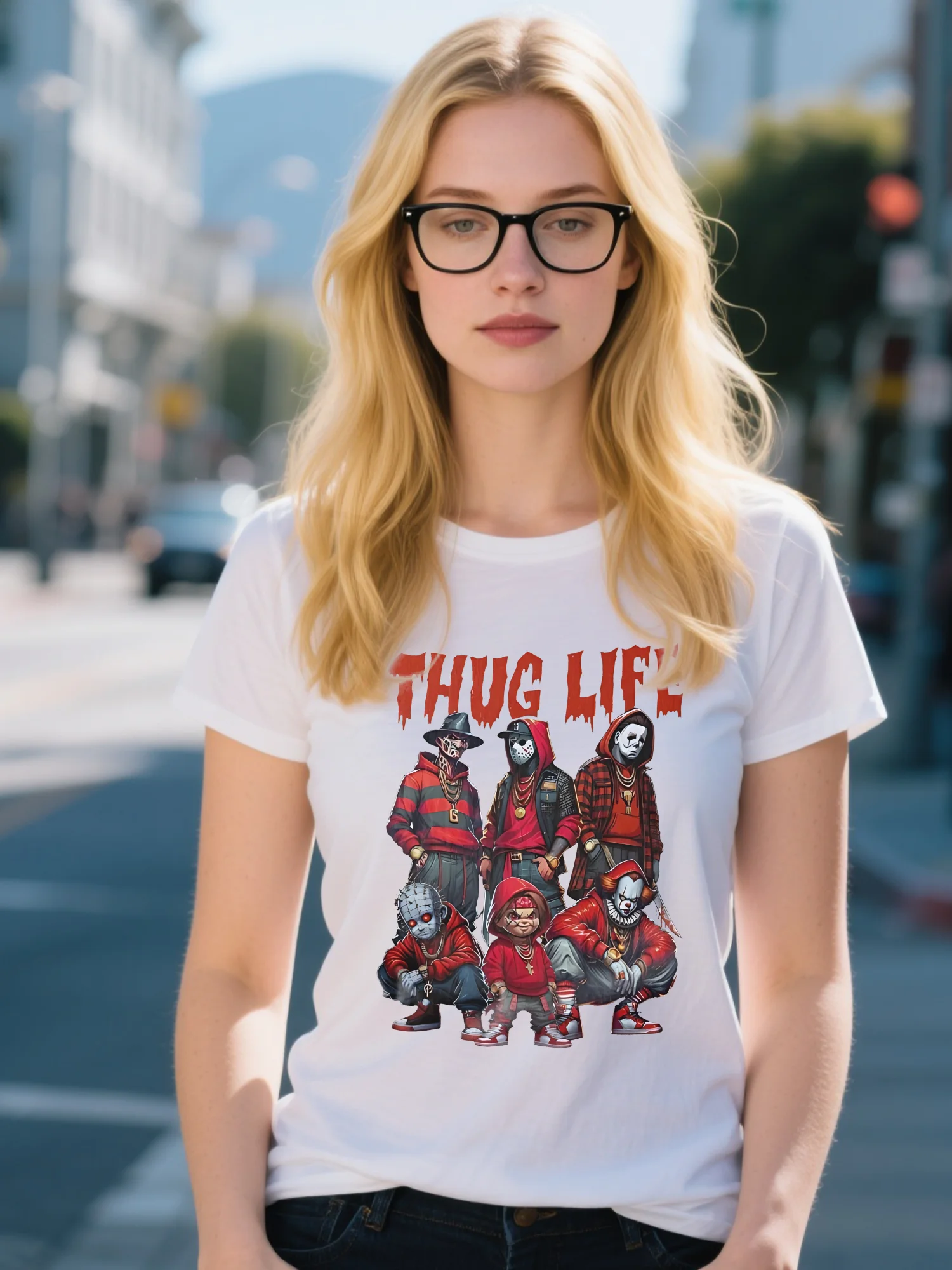 

Женская футболка из органического хлопка — белая винтажная неоновая футболка High Street, влагоотводящая летняя футболка Essential