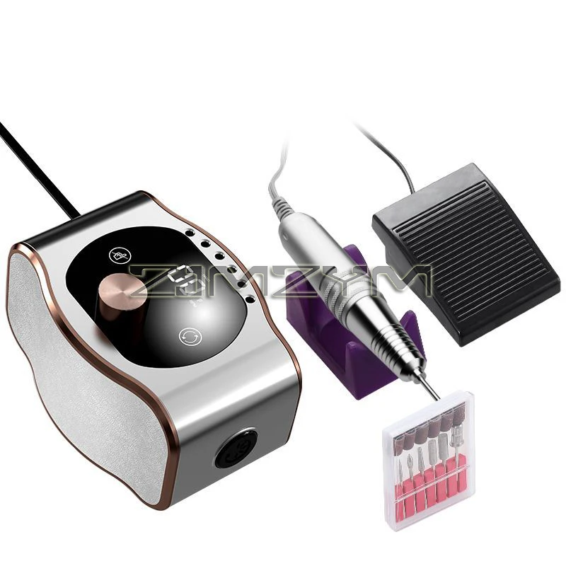 Juego de brocas para manicura profesional, taladro eléctrico multifuncional para el cuidado de las uñas, 35000RPM