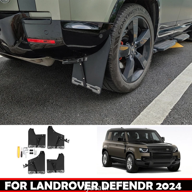 

ДЛЯ LANDROVER DEFENDR 2024 2025 Внешние пластиковые передние и задние колеса, брызговики, брызговики, брызговики, отделка брызговиков