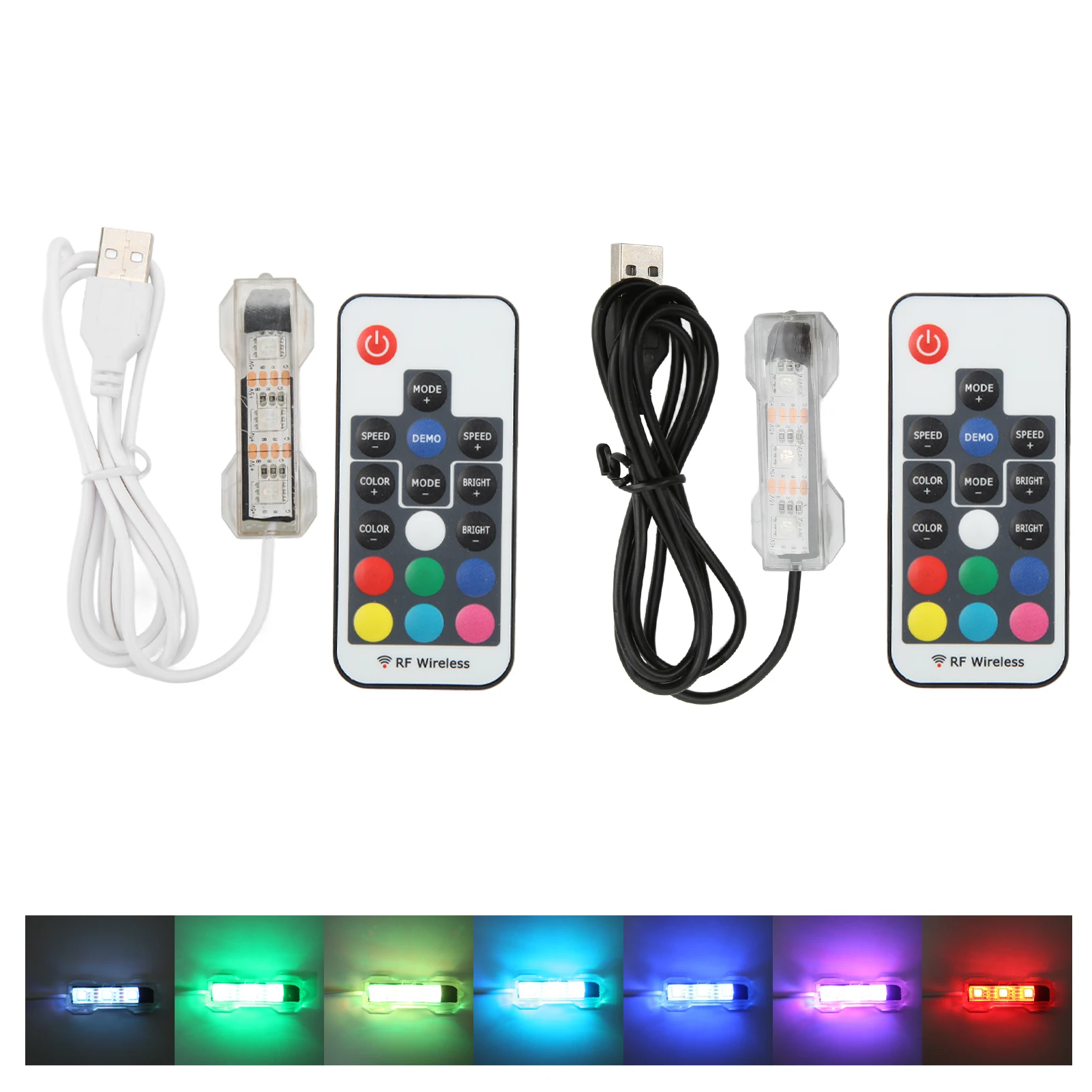 LED Fish Tank Light Easy To Use Split Type Colorful USB Charging Underwater Light for Small Fish Tank for Medium Fish Tanks