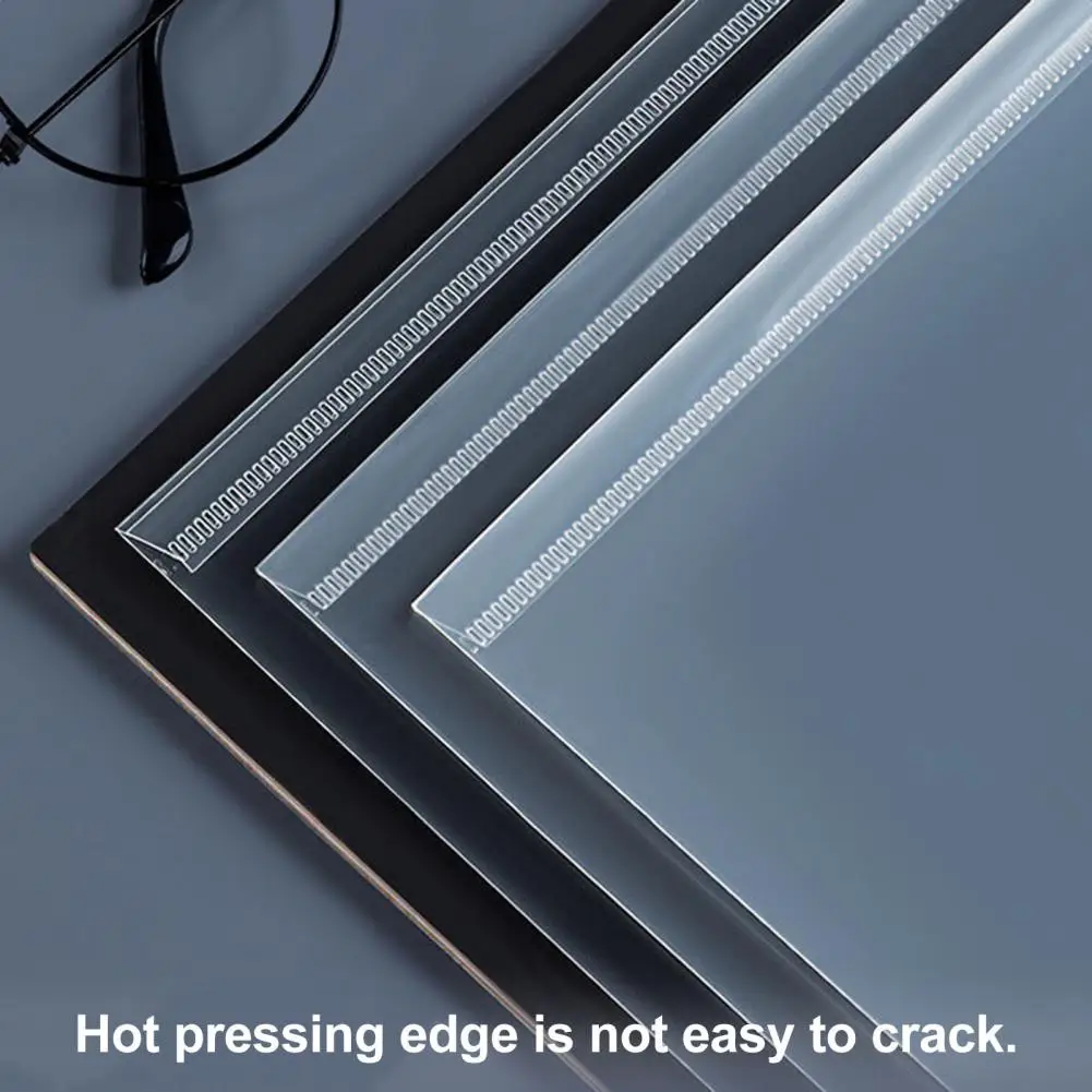 5Pcs 32.5*23cm Transparent Document Folder A4 Size Test Paper Classification Dustproof Thickened File Holders School Supplies