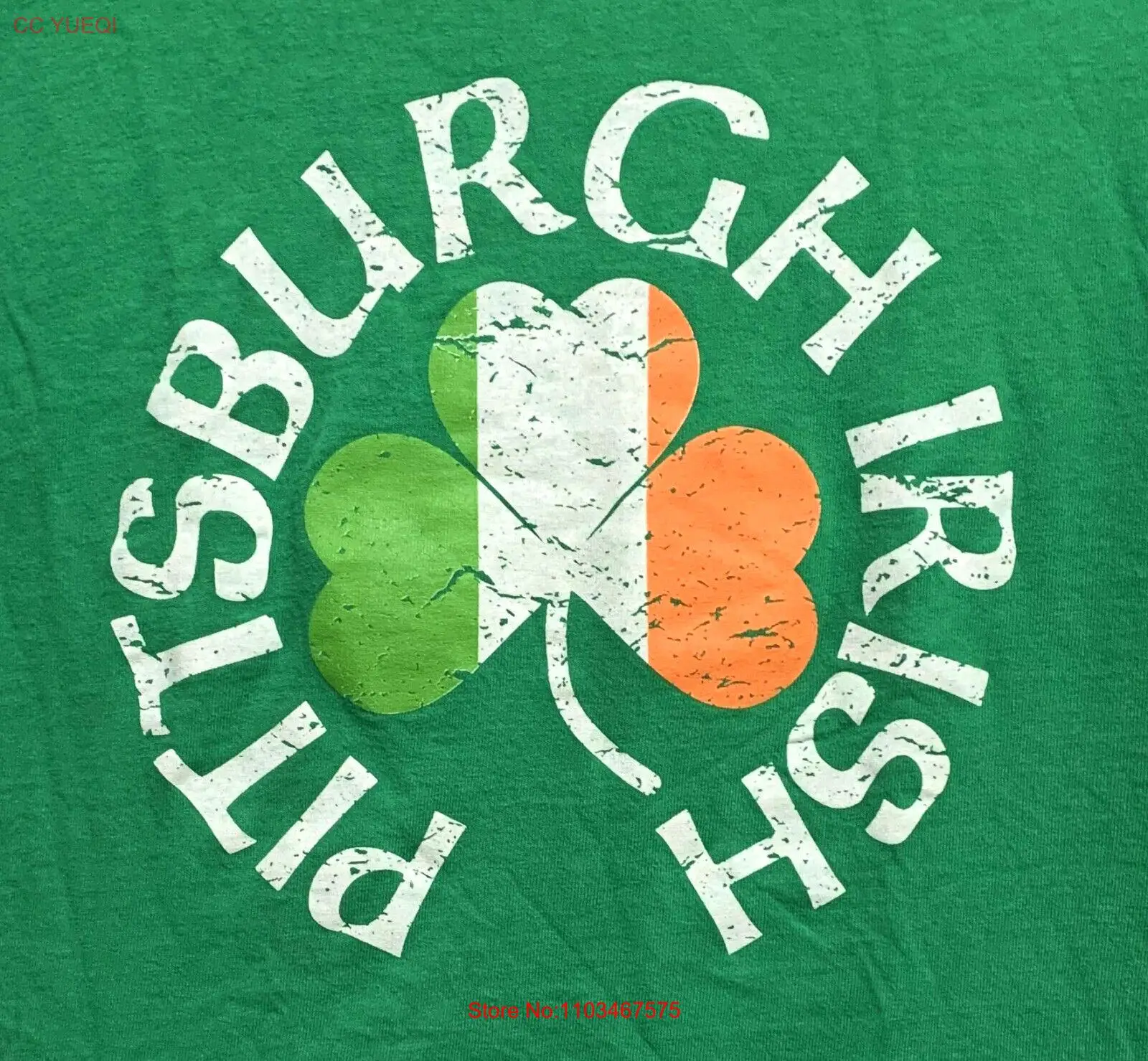 Футболка SM, футболка с изображением клевера из Питтсбурга, ирландского