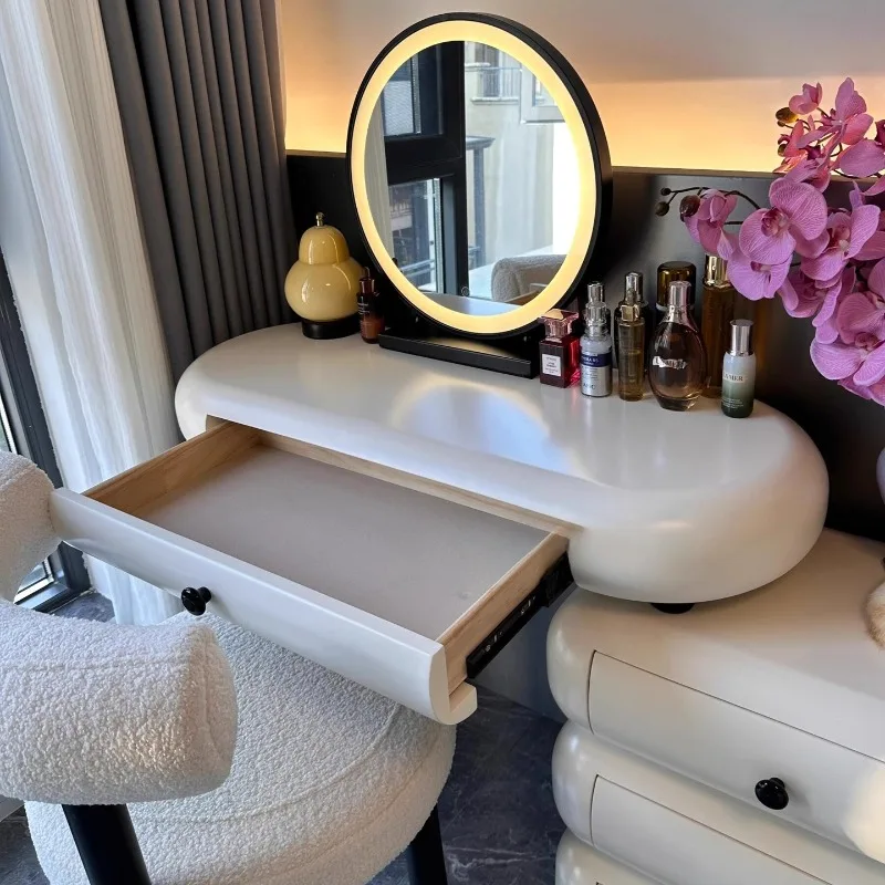 

Cheap Storage Dressing Table European Glossy Seat White Dressing Table Clearance Modern Postazione Makeup Furniture Bedroom