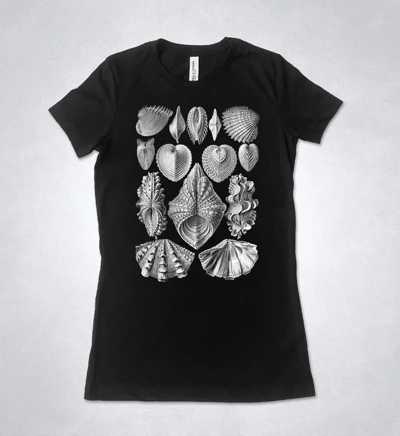 Ernst Haeckel Acephala Seashells Art Shirt