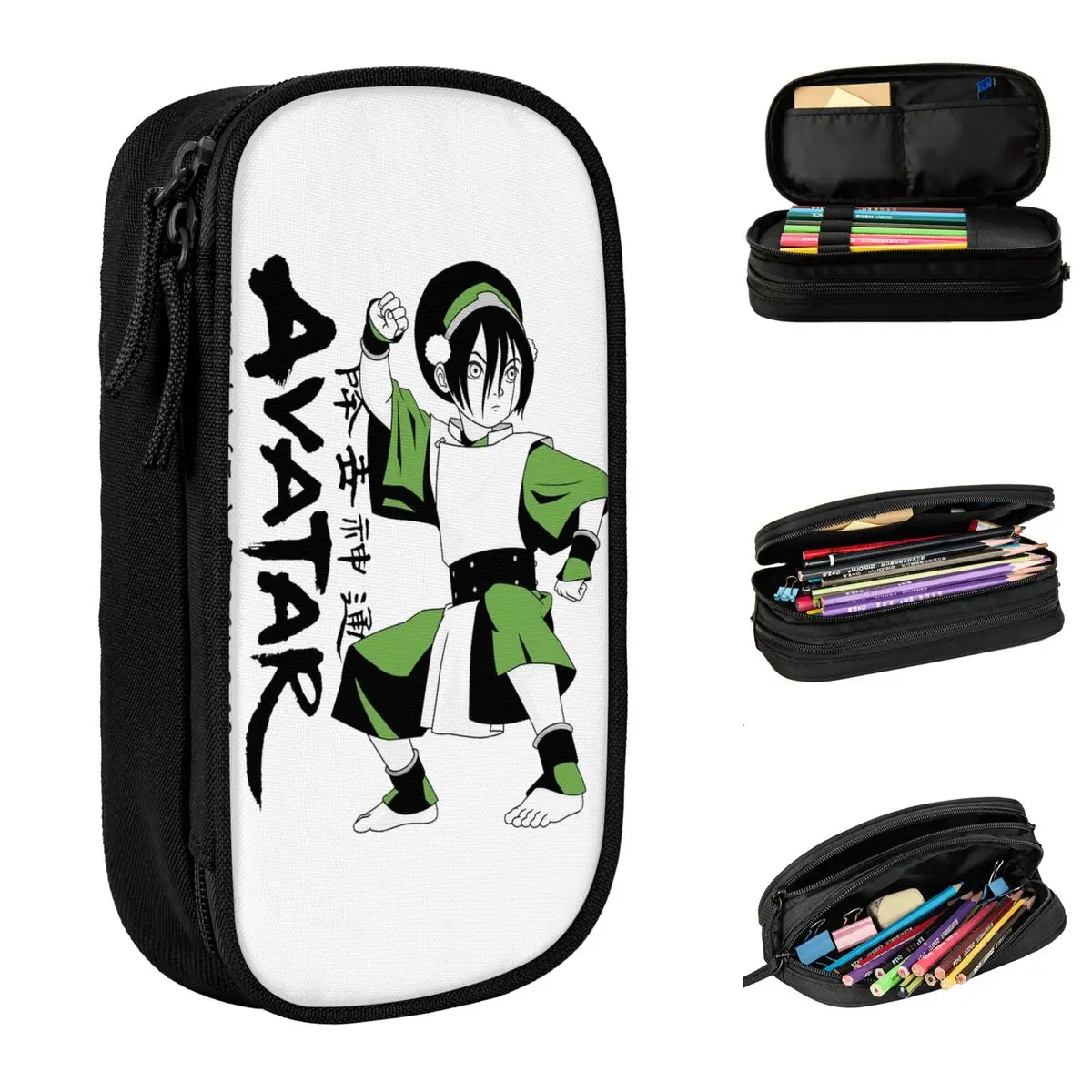 Avatar De Laatste Airbender Etui Toph Earthbending Master Pen Box Big Capacity Studenten School Cosmetische Potlood