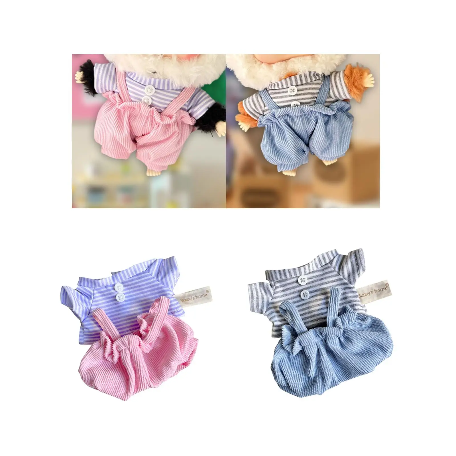 

Plush Doll Clothes for 20cm Cartoon Plush Doll Accessories,Photo Props Dress up