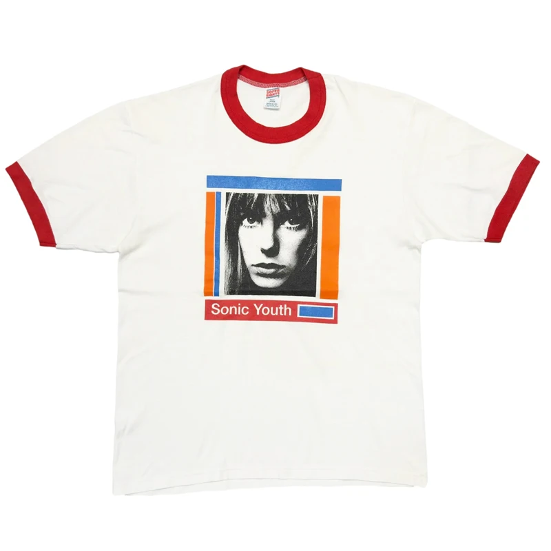 

Sonic Youth Jane Rockabilly Short Sleeve T-Shirt Unisex Youth Fashion Cotton Printed Tee Spring Summer Casual Wear