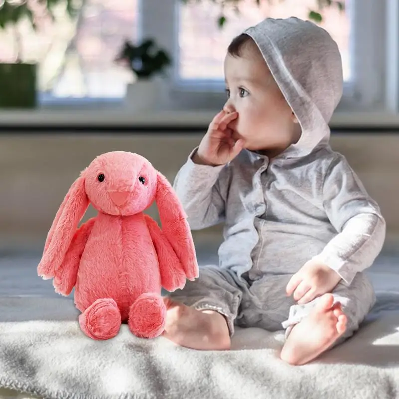 Lapin en peluche de Pâques pour tout-petits, lapin en peluche, jouet pour garçons et filles, mignon, beurre