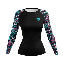 Cody Lundin Sportswear 3d Printed Compression Shirt Women's Quick-Dry UPF 50+ Sun Protection Long Sleeve Rash Guard