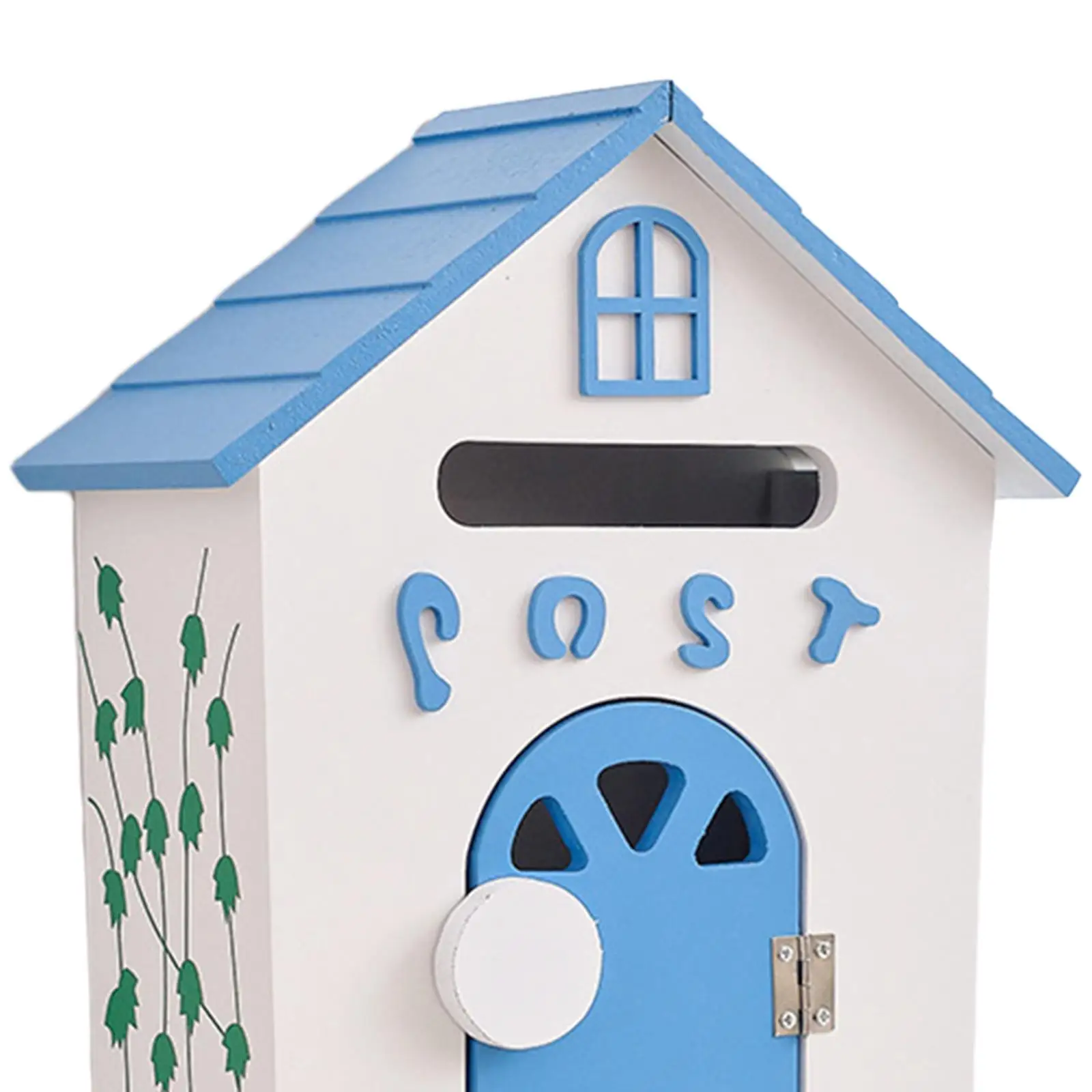 Wall Mount Mailbox Garden Wooden Post Box Collection Box Outdoor Box